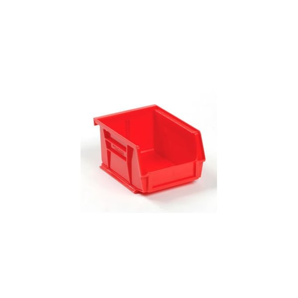 Quantum Storage Systems Hang & Stack Storage Bin, Plastic, Red, 24 PK QUS210RD** - main